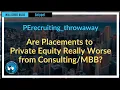 Are Placements to Private Equity Really Worse from Episode 111 Highlights