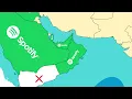All Countries With and Without SPOTIFY in 2025!