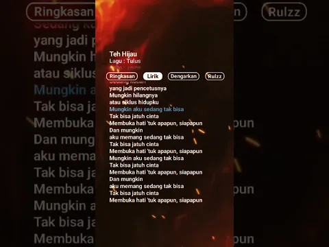 LIRIK LAGU DJ TEH HIJAU 🎧🎶 #tehhijau #djtehhijau