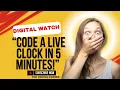 I Built a Digital Watch Using Only HTML CSS and JS