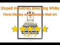 Let s review Stupell Industries Blooming White Floral Display on Bookstack Wall Art