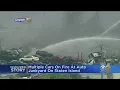 Fire Breaks Out At Automobile Junkyard