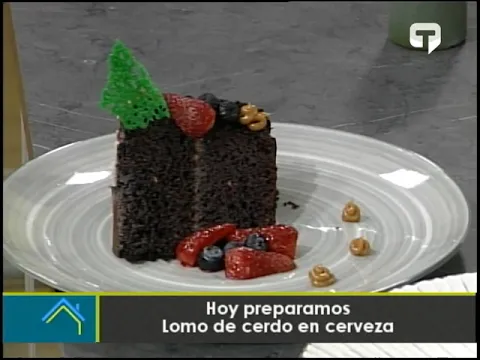 Hoy preparamos lomo de cerdo en cerveza