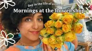 Day in the life of a florist mornings at the flower shop 2024