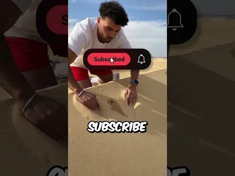 YOU WONT BELIEVE WHAT HE MADE WITH THE SAND!! ⌛😱