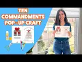 New Ten Commandments Pop-Up Booklet Fun Bible Activity For Kids FREE TEMPLATE