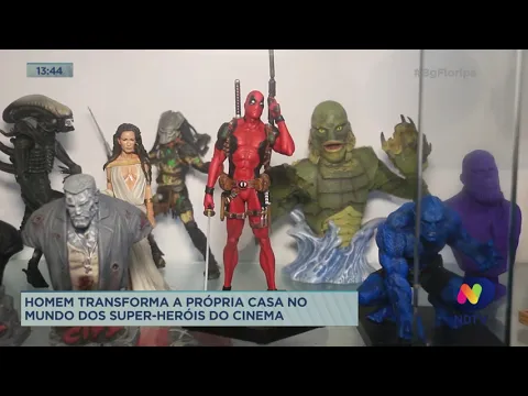 Homem transforma a própria casa no mundo dos super-heróis do cinema
