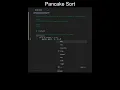 Pancake Sort Code in Python Sorting Algorithms Python Coding Tutorial Python Coding Interview