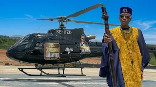 Dr. Jose Chameleone's Helicopter excites fans in Kampala