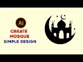 Easy way to Create Mosque Ramadan Illustrator Tutorial