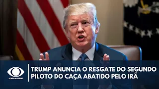 Trump diz que piloto americano foi resgatado