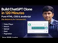 Build ChatGPT Clone HTML CSS JavaScript Full Tutorial Testing AI Project