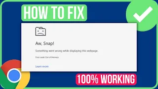 ERROR CODE OUT OF MEMORY CHROME FIX (2023) | Fix Chrome Crashing Problem