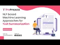NLP based Machine Learning Approaches for Text Summarization II MTECH MAJOR PROJECT IDEAS