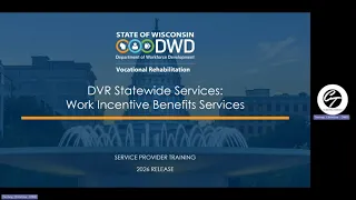 DVR 2026-2028 Work Incentive Benefits Services