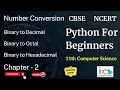 Binary to Decimal octal hexadecimal conversion