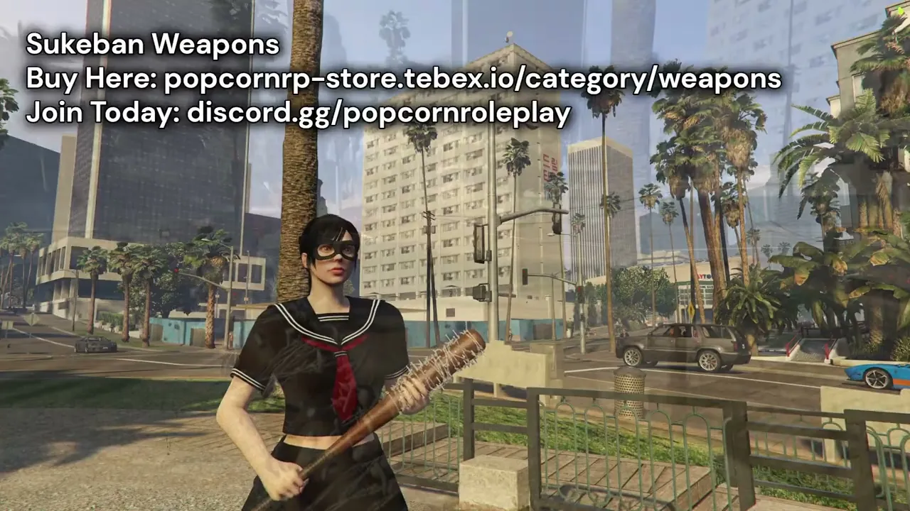 Sukeban Outfit + Weapon Combo Pack