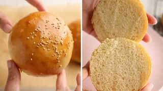 خبز البرجر بطريقة سهلة وطعم أفضل من المطاعم 
