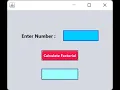 Q30 Java Pratical - GUI Factorial Calculator