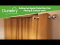 Bay window curtain pole - Dunelm Ashton 4m Eyelet Metal Bay Pole Fitting Custom fit