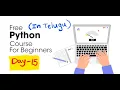 Lecture - 15 Basics of Programming Python Course in Telugu
