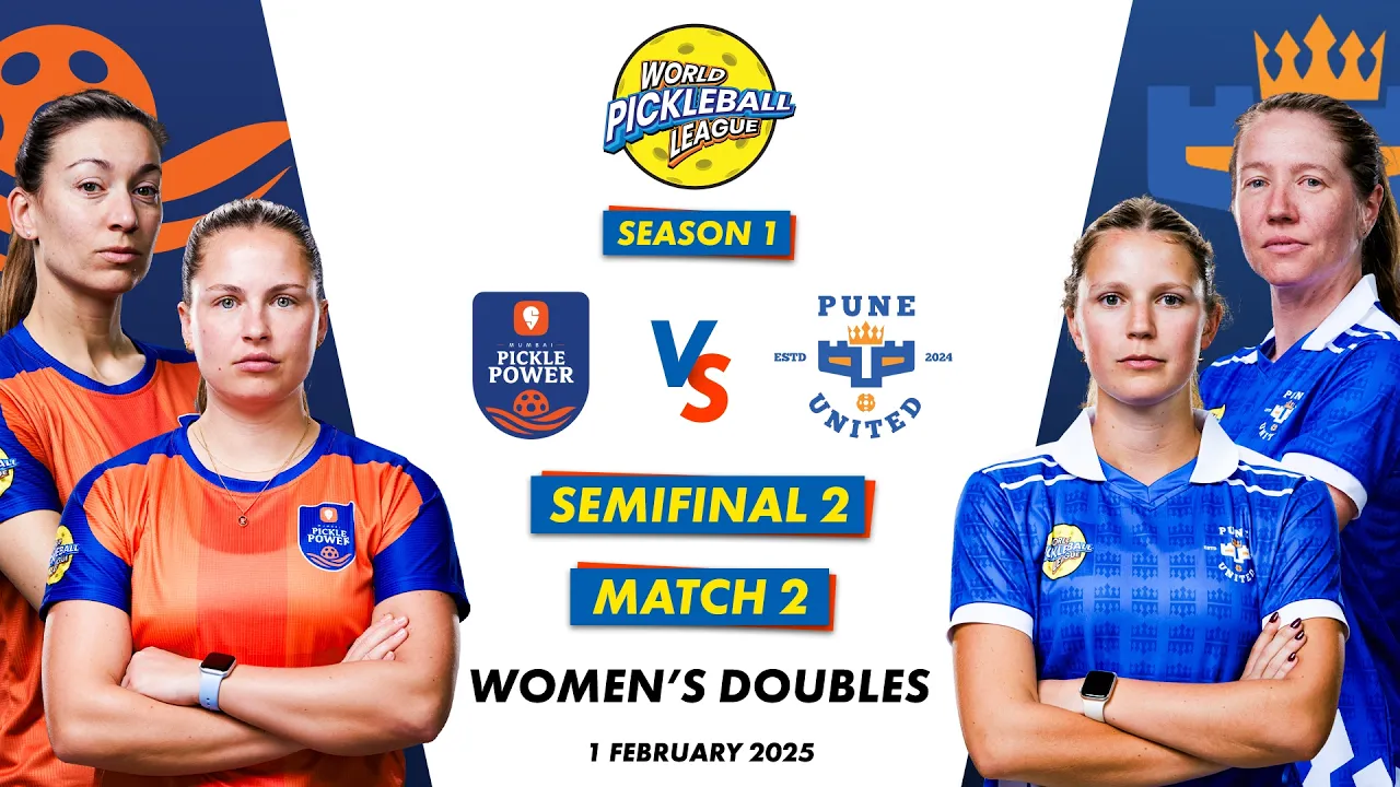 WPBL S1 Semi Finals | Mumbai Pickle Power VS Pune United  | Women’s Doubles