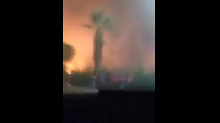 اشتعال النيران بالأقصر بسبب العواصف الترابية 