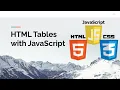 HTML Tables with JavaScript