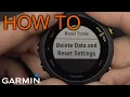 How to Factory Reset Garmin Forerunner 55
