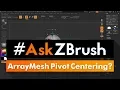 How can I center the ArrayMesh pivot to the world axis