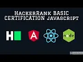 HackerRank Javascript Basic Certification