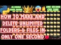 How to make delete 1000 folders files using Python
