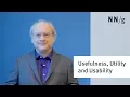 Usefulness Utility Usability 3 Goals of UX Design Jakob Nielsen