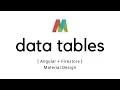 Angular 5 - Data tables with Firestore