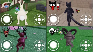 What if I BECOME EVERYONE Easter Bunny Ram Deer Owl Bat Cat - 99 Nights in the Forest Roblox
