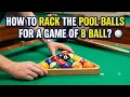 How To Rack The POOL Balls For A Game Of 8 Ball