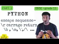 Escape sequence CBSE Tamil Grade 11