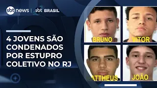 4 jovens são condenados a 15 anos de prisão por estupro coletivo de adolescente no Rio | #SBTBrasil