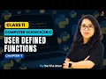 CBSE Computer Science 083 User Defined Functions With Without Parameters Class11 Ch 7 Python