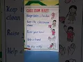 Classroom rules of classroom instructions