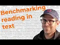 Benchmarking methods for reading text files in R CC290