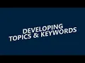 Developing Keywords
