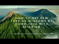 How to Take new tabs windows by using java with selenium