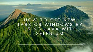 How to Take new tabs windows by using java with selenium