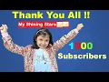 1000 subscribers complete | Thank you All | My Shining Stars
