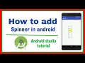 Text Spinner in android studio - Easy Tutorial For Beginners