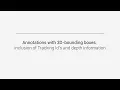 Annotations with 3D-bounding boxes inclusion of Tracking ID s and depth information