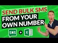 Send BULK SMS From Your OWN Number Using EXCEL Template
