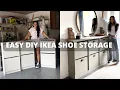Easy DIY IKEA Shoe Storage