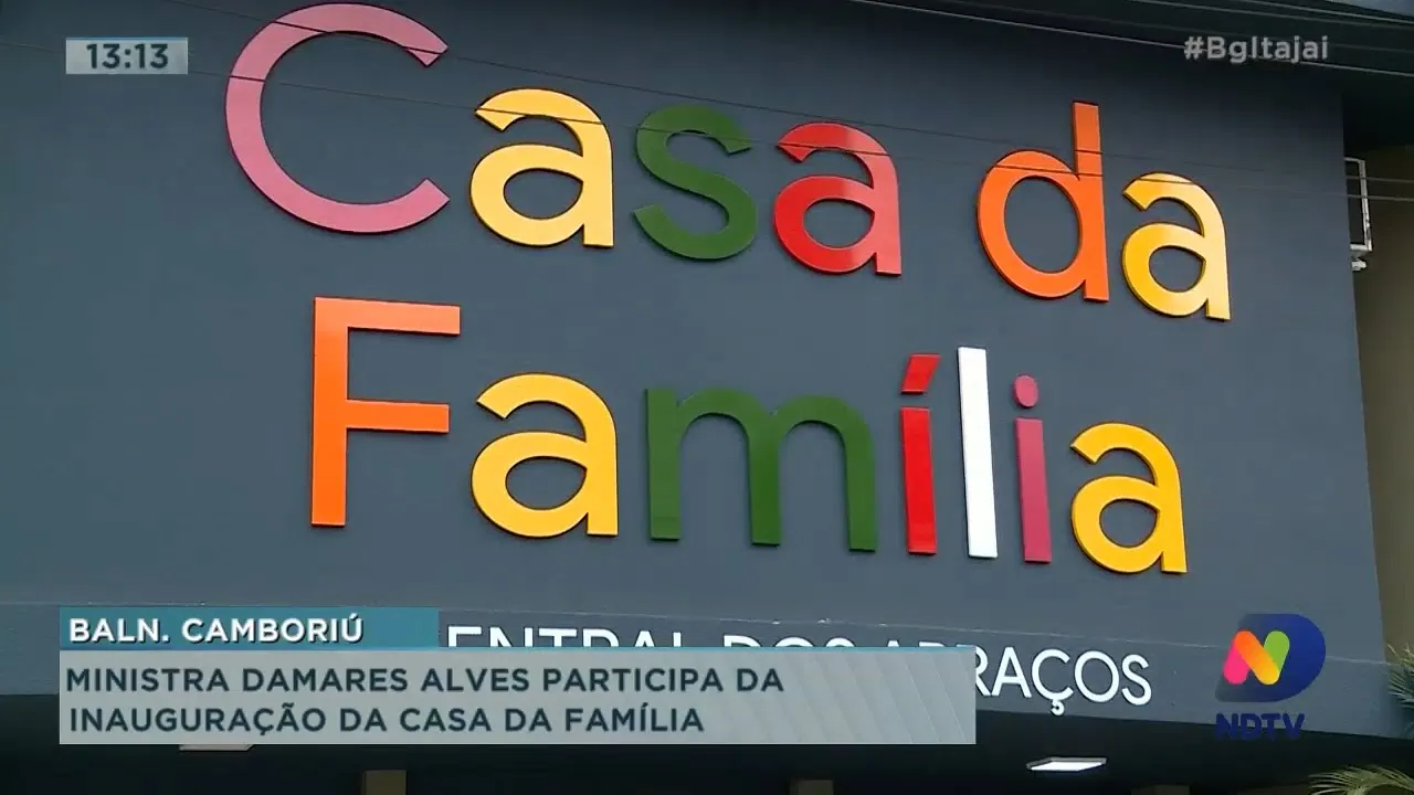Ministra Damares Alves participa da inauguração da Casa da Família em Balneário Camboriú
